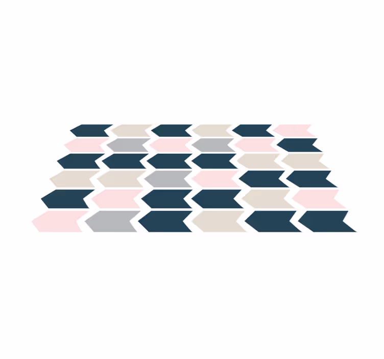 Tapis vinyle géométrique motif géométrique élégant - TenStickers