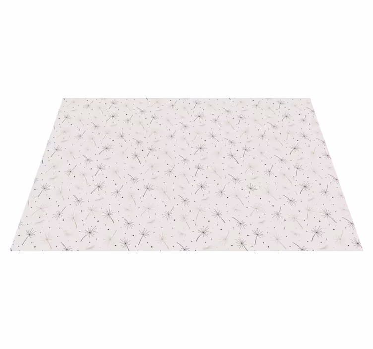 Tapis vinyle plantes motif de pissenlit - TenStickers