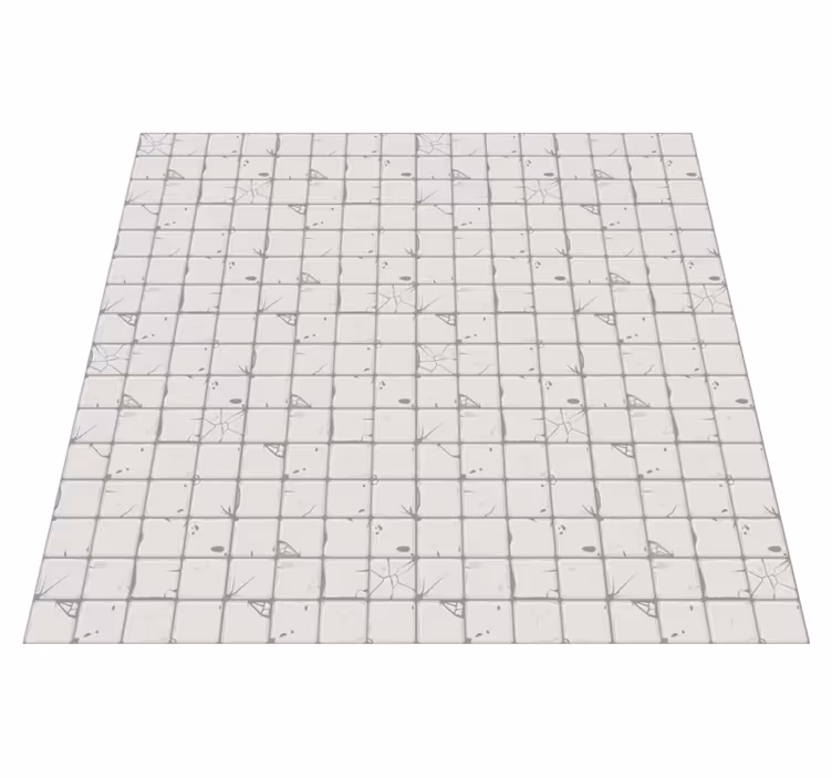 Tapis vinyle carreaux de ciment tuiles vieillies gris clair - TenStickers