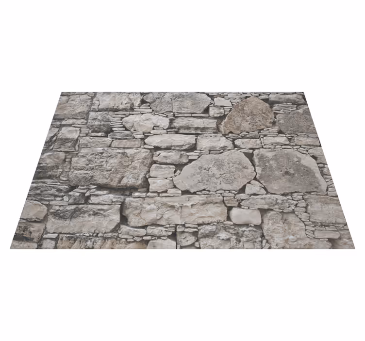 Tapis vinyle pierre illusion de pierre - TenStickers