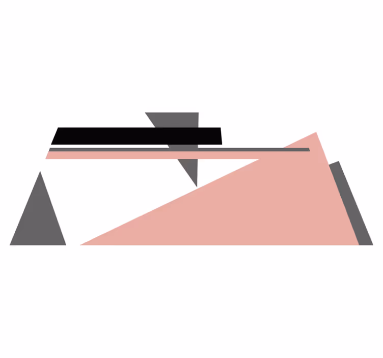 Tapis vinyle minimaliste triangles minimalistes - TenStickers