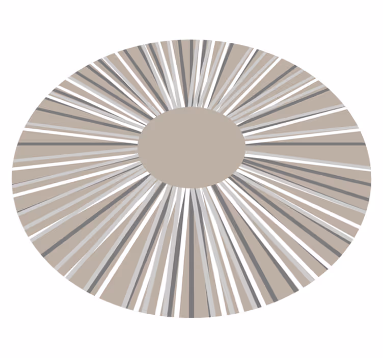 Tapis vinyle géométrique motif circulaire éclaté géométrique - TenStickers