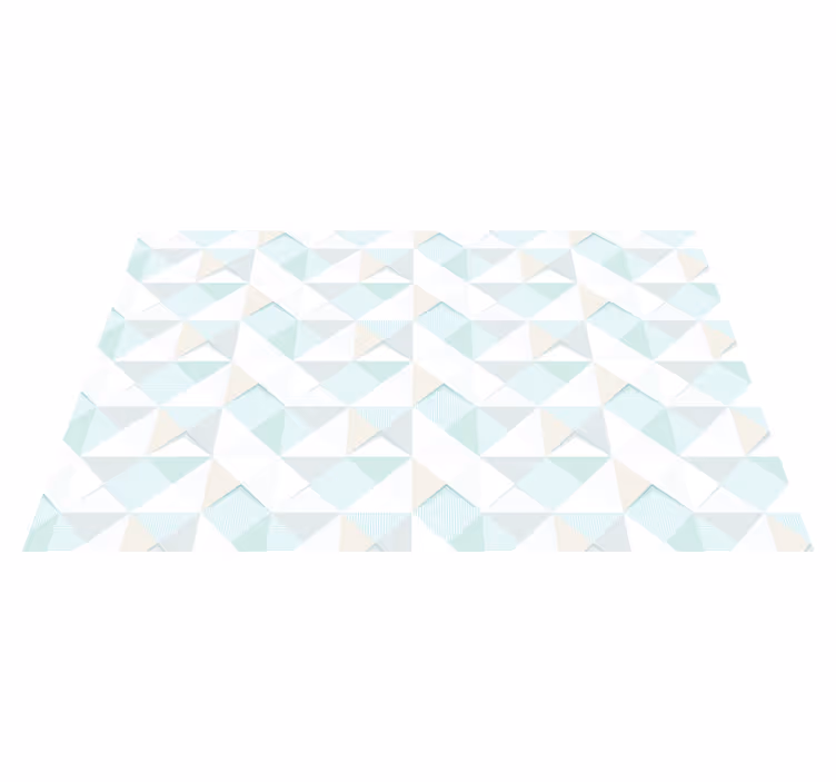 Tapis vinyle motifs géométriques - TenStickers