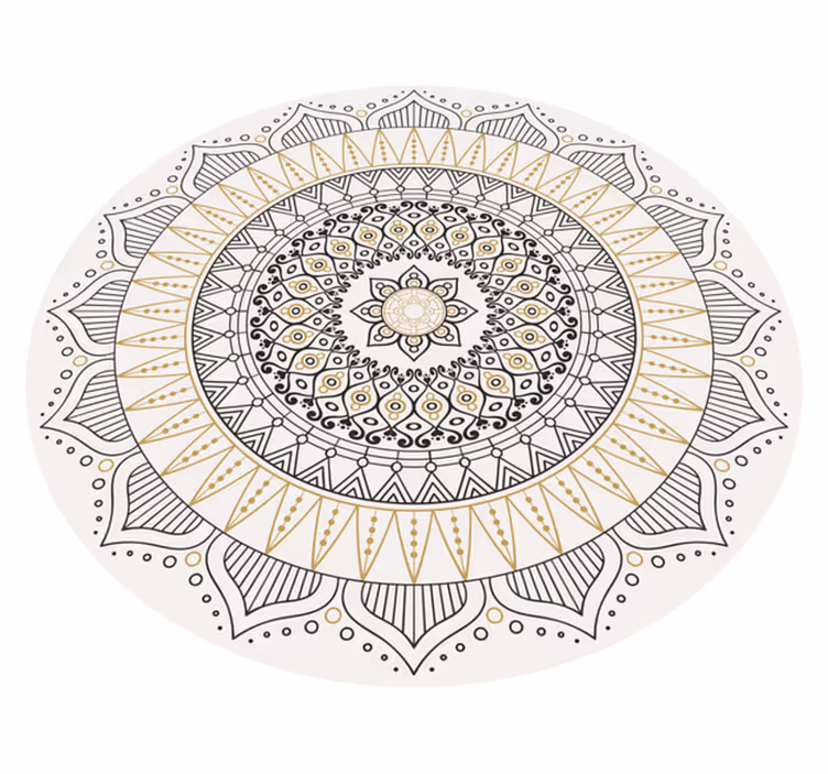 Tapis vinyle mandala centre de table mandala - TenStickers