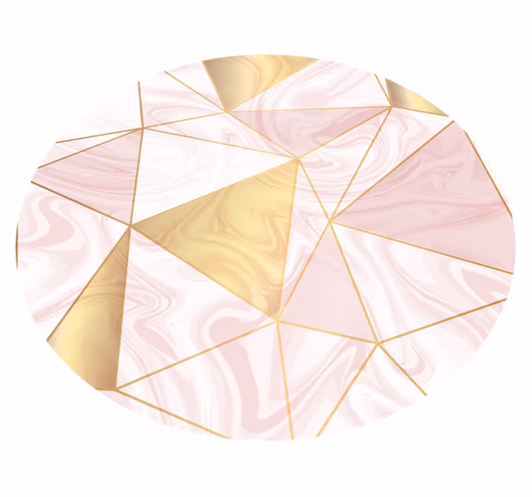 Tapis vinyle géométrique mosaïque géométrique pastel - TenStickers