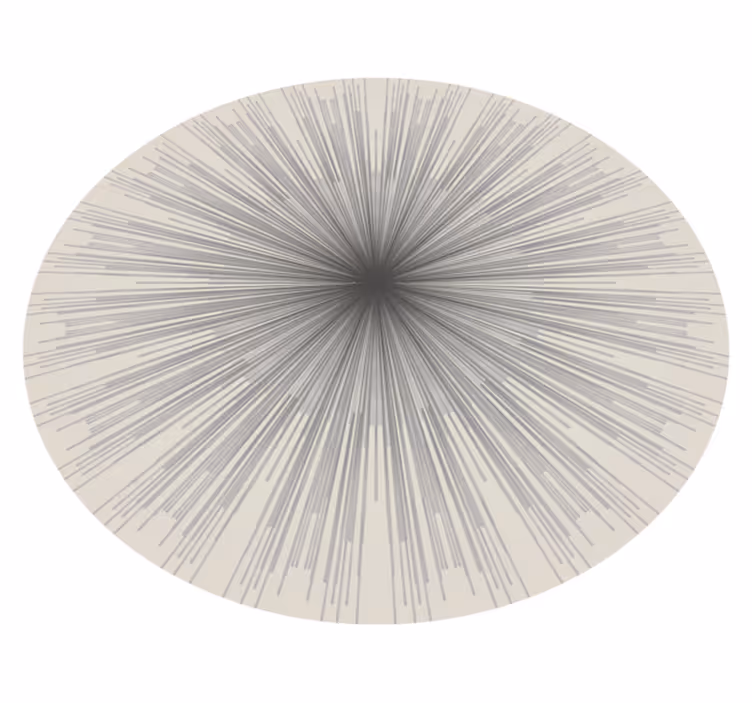 Tapis vinyle minimaliste design circulaire géométrique - TenStickers