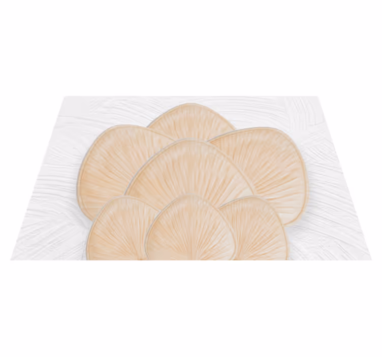 Tapis vinyle texture forme de pétale neutre texturée - TenStickers
