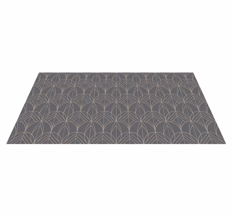 Tapis vinyle géométrique motif gris géométrique - TenStickers