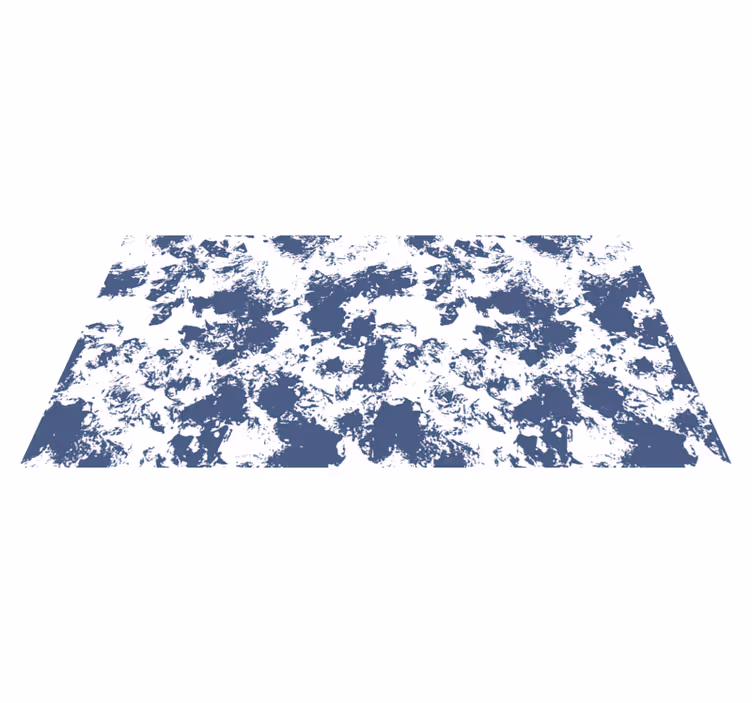 Tapis vinyle textures motif animal abstrait bleu - TenStickers