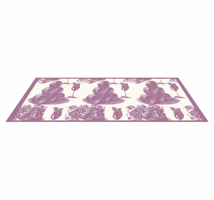 Tapis vinyle esthétique du croquis de la cave à vin - TenStickers