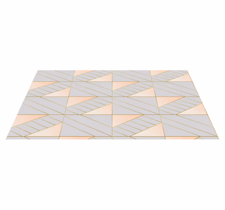 Tapis vinyle géométrique motif géométrique - TenStickers