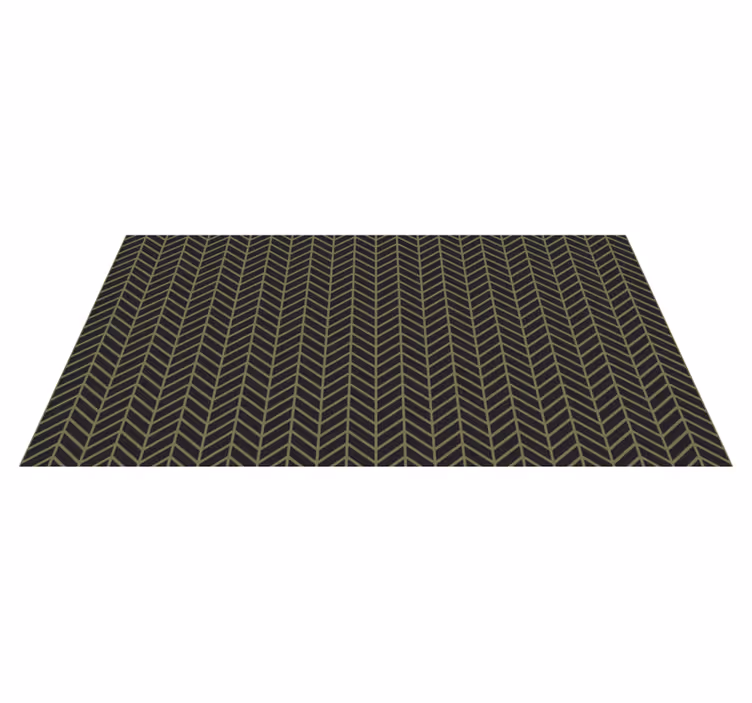 Tapis vinyle rayures motif rayé à chevrons - TenStickers