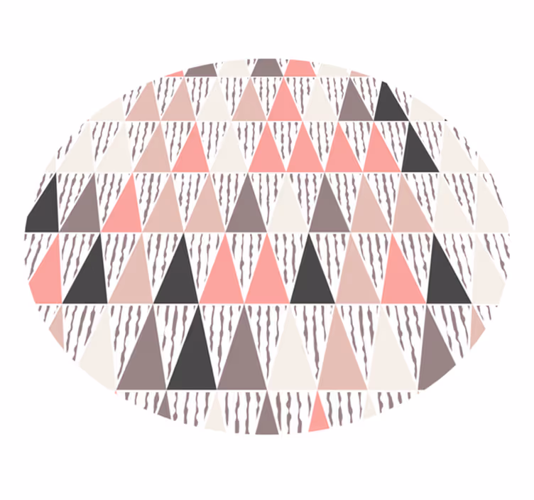 Tapis vinyle geometrique vinyle de triangles de couleur - TenStickers