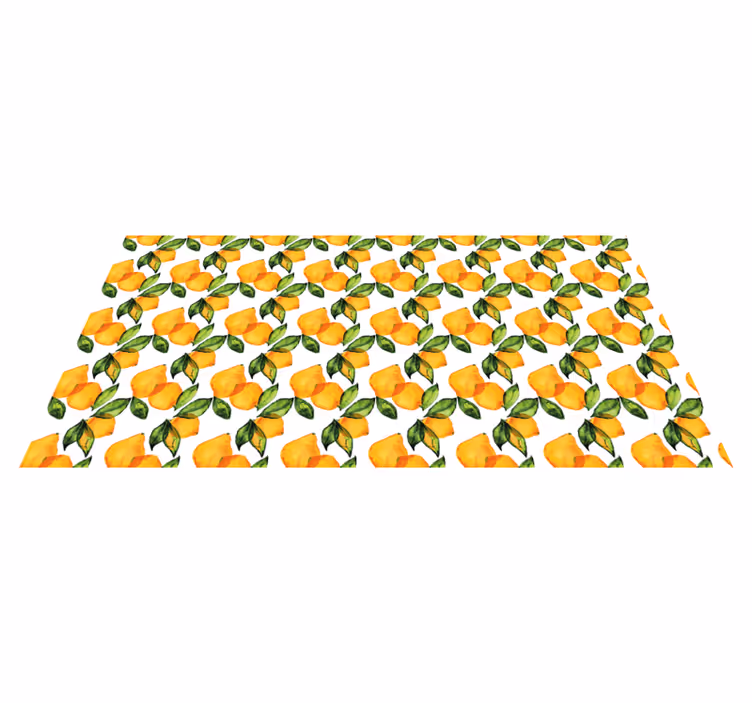 Tapis vinyle cuisine Style méditerranéen citron - TenStickers