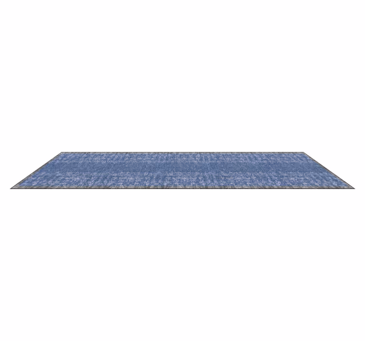 Tapis rétro patron vintage bleu - TenStickers