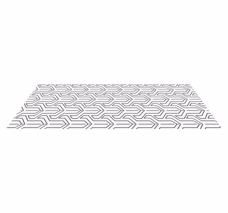Tapis vinyle géométrique motif géométrique - TenStickers