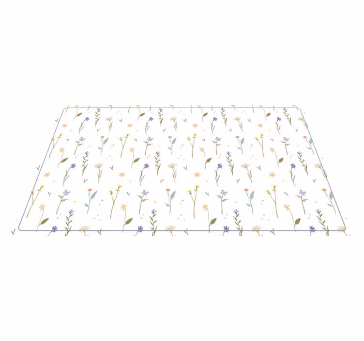 Tapis en vinyle nature petites brindilles de printemps - TenStickers