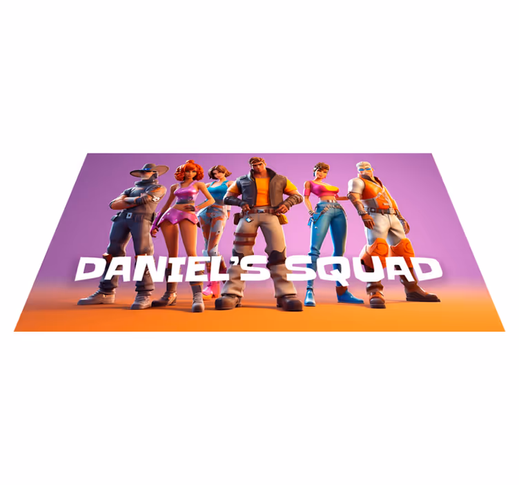 Tapis vinyle chambre groupe de personnagesGroupe de personnages - TenStickers