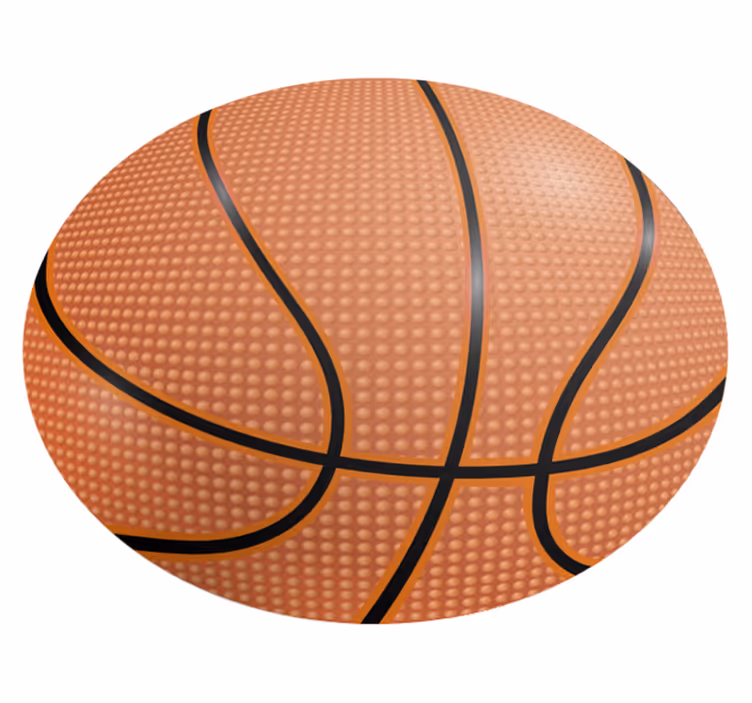 Tapis vinyle rond basket-ballBasket-ball - TenStickers