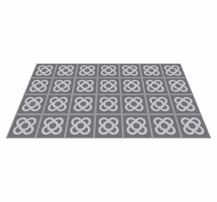 Tapis vinyle mosaique le sol de Barcelone "panot". - TenStickers