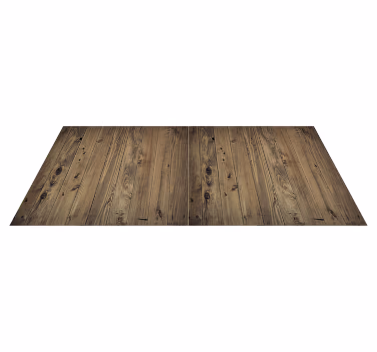 Tapis cuisine bois usé - TenStickers