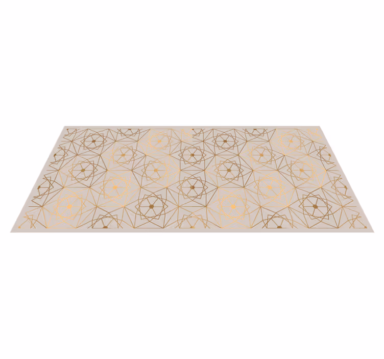 Tapis vinyle géométrique motif abstrait de lignes - TenStickers