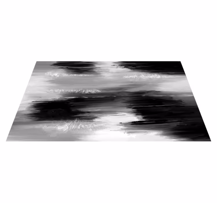 Tapis vinyle bureau peinture abstraite - TenStickers