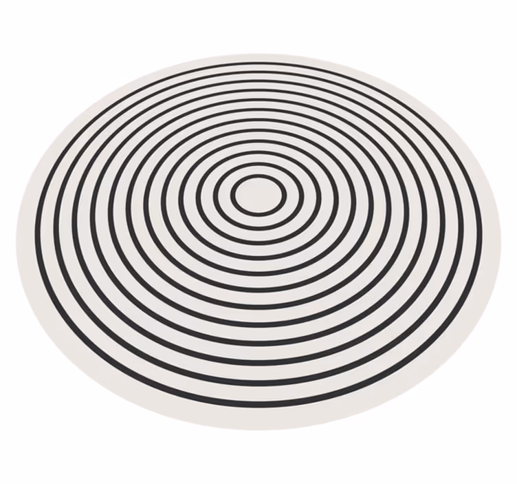 Tapis vinyle bureau les lignes arrondiesLes lignes arrondies sont - TenStickers