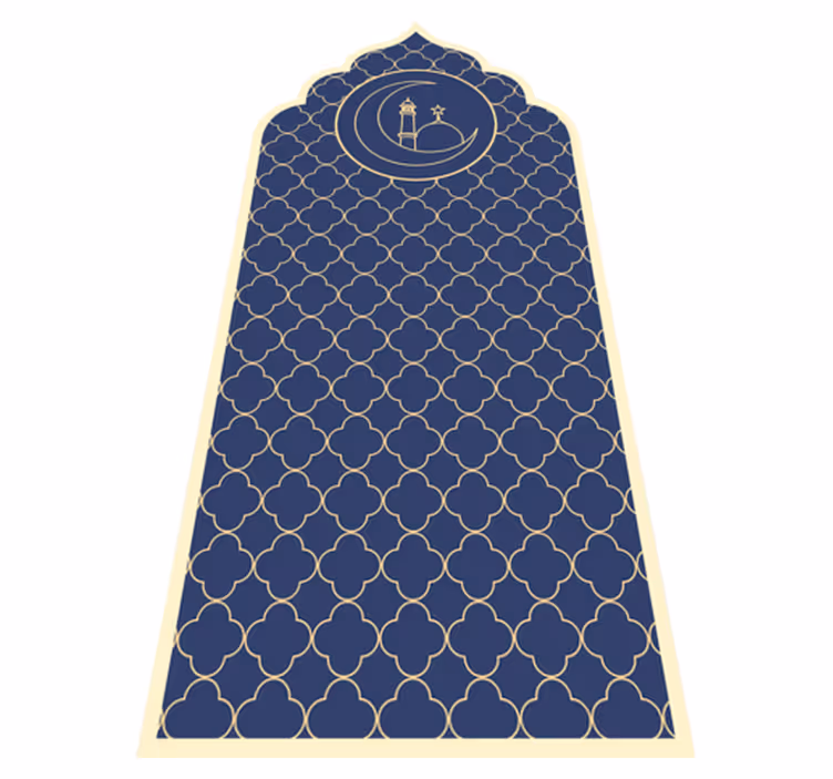 Tapis vinyle bleu motif bleu - TenStickers