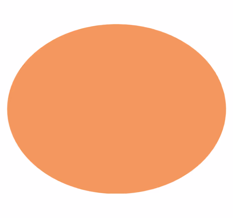 Tapis vinyle rond apricot crush - TenStickers