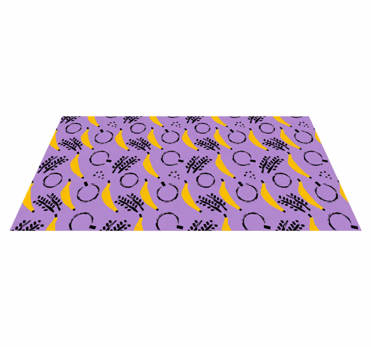 Tapis vinyle design moderne mélange de bananes abstrait - TenStickers