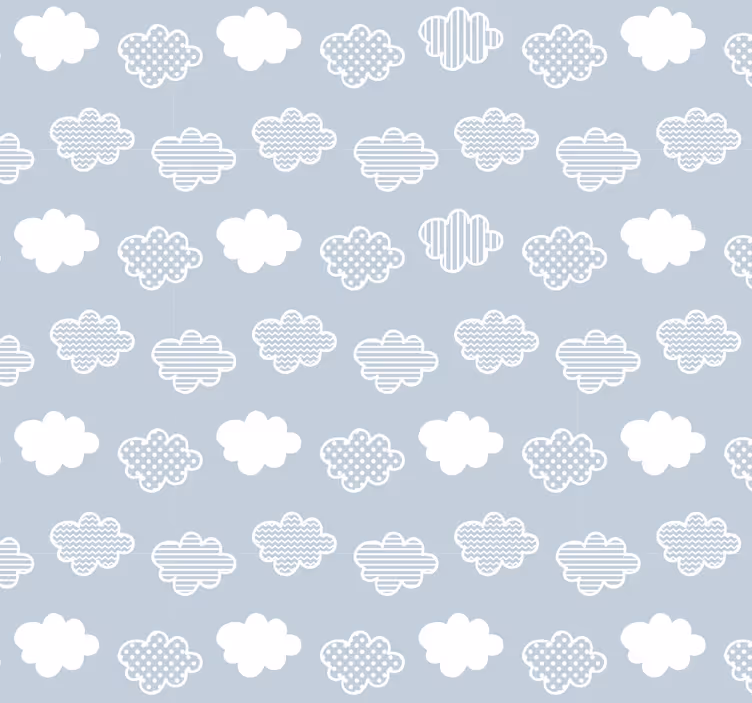 Papier peint cercles nuages - TenStickers