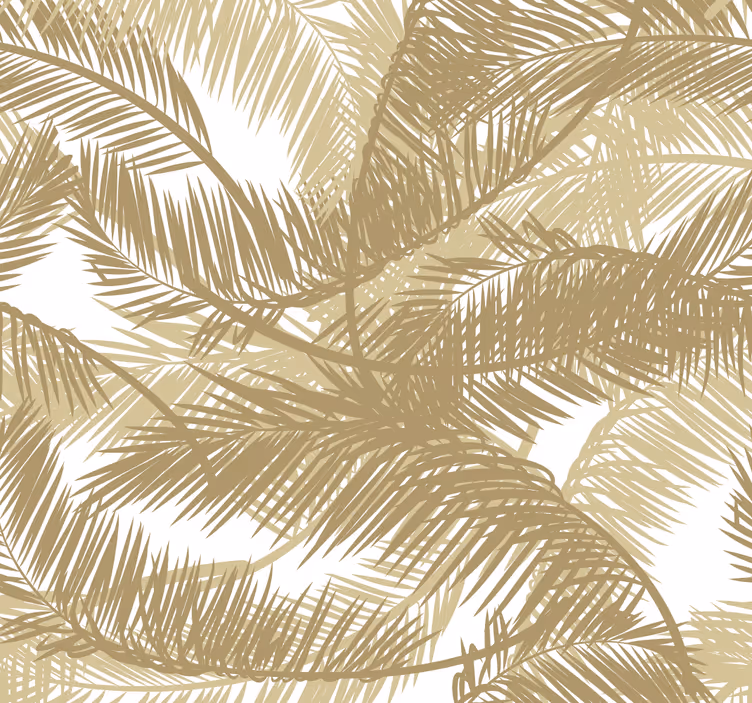 Papier peint feuilles motif de palmier luxuriant - TenStickers