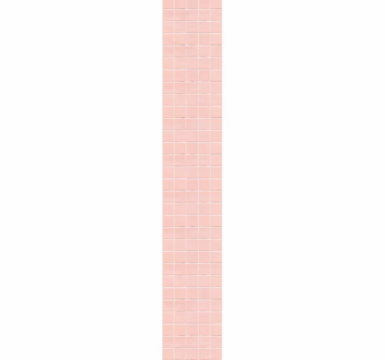 Papier peint carrelage motif mosaïque rose - TenStickers