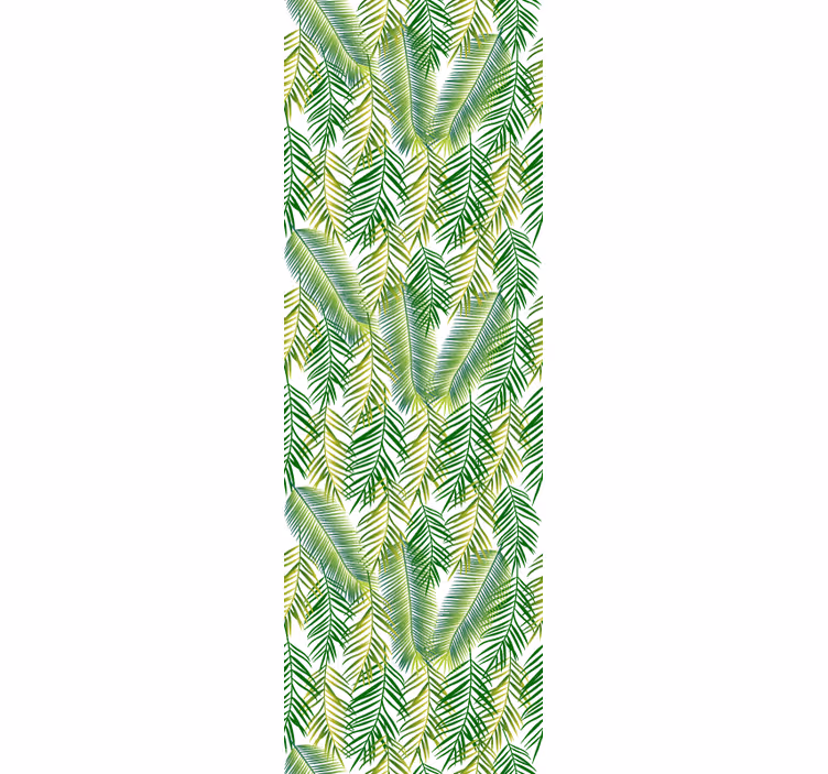 Papier peint feuilles conception de verdure luxuriante - TenStickers