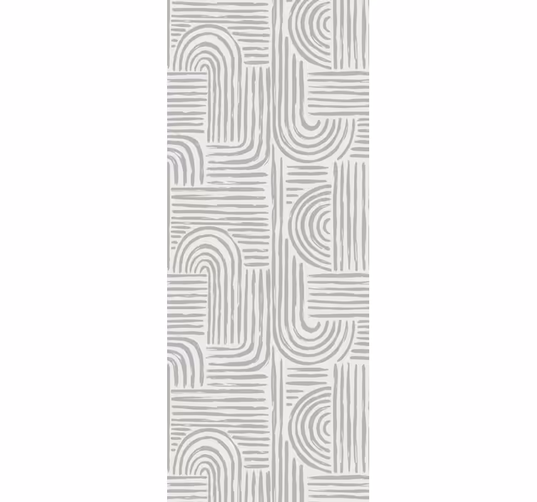 Papier peint géometrique lignes courbes élégantes - TenStickers