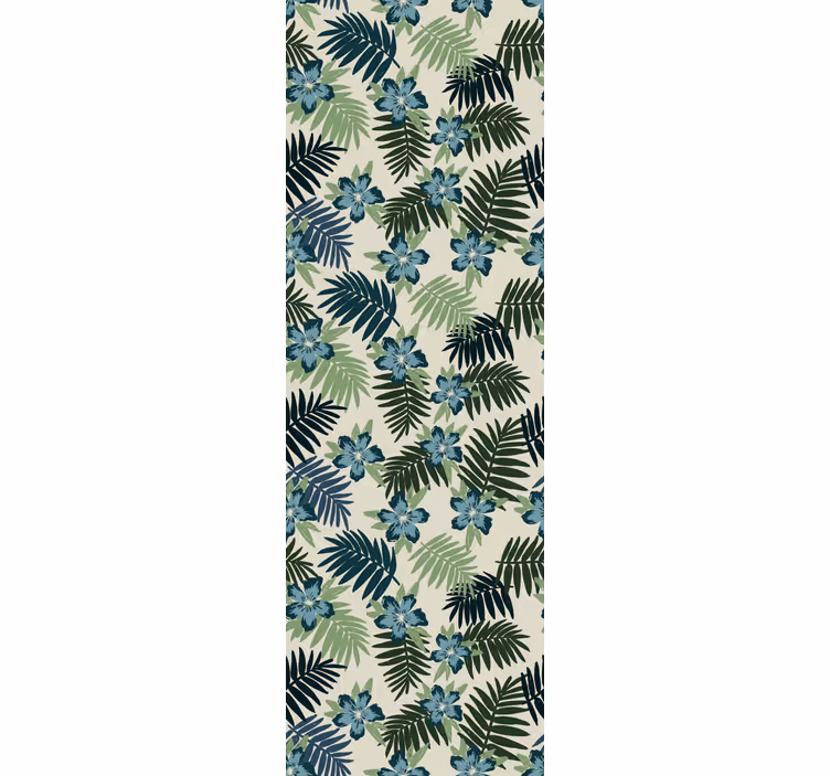Papier peint feuilles motif botanique tropical - TenStickers