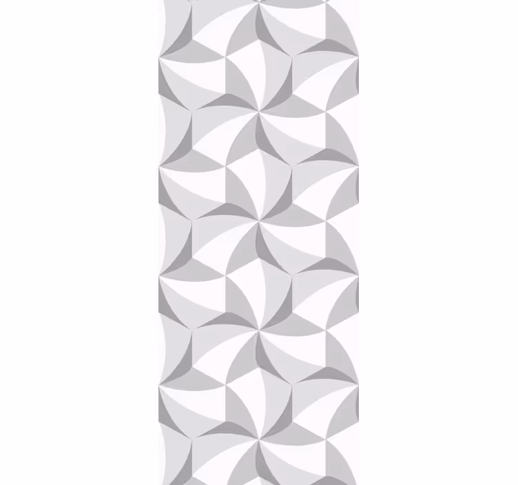 Papier peint géometrique formes élégantes à motifs gris - TenStickers