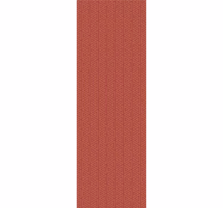 Papier peint triangles superbe motif rouge - TenStickers