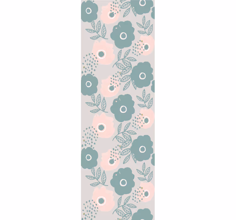 Papier peint fleurs motifs doux - TenStickers