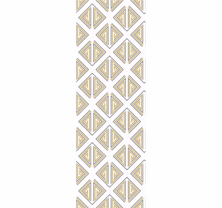 Papier peint géometrique motifs triangulaires stylisés - TenStickers