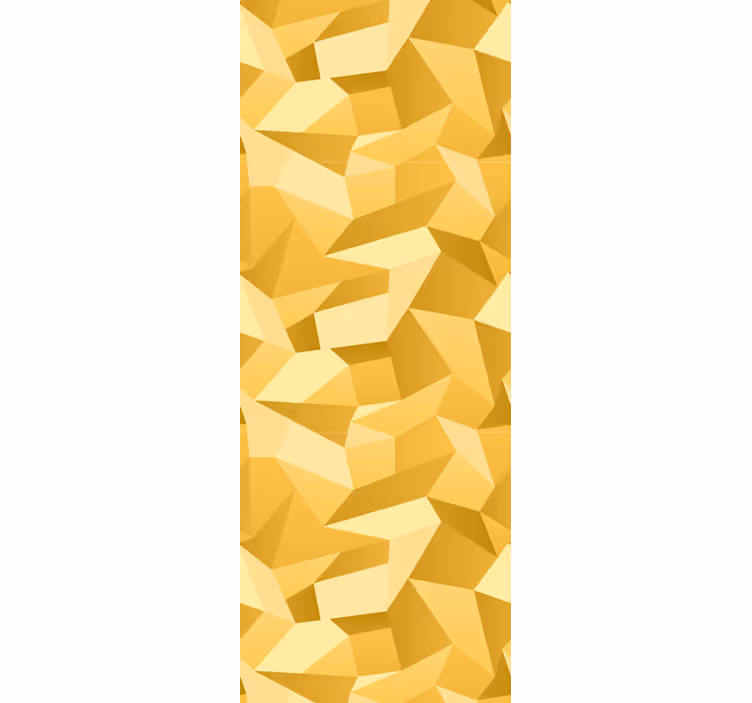 Papier peint géometrique motifs jaunes texturés - TenStickers