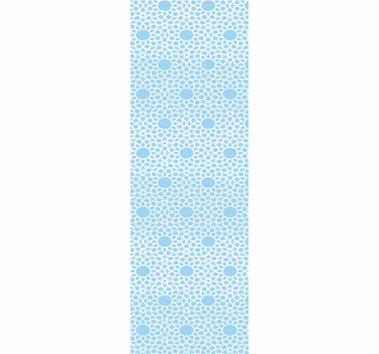 Papier peint fleurs motif de cercle fleuri - TenStickers