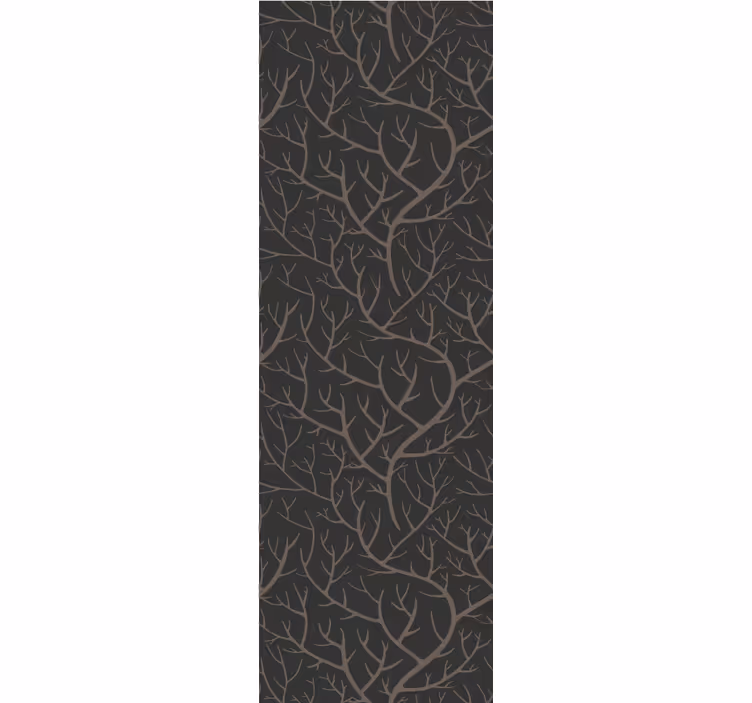Papier peint arbre conception grise ramifiée - TenStickers