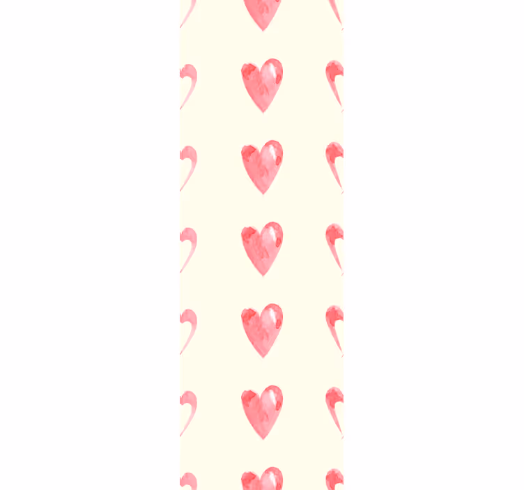 Papier peint chambre adulte motif de cœur - TenStickers