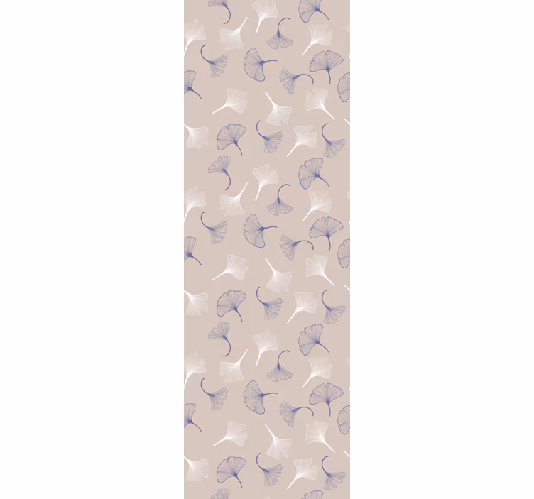 Papier peint feuilles délicat ginko pastel - TenStickers