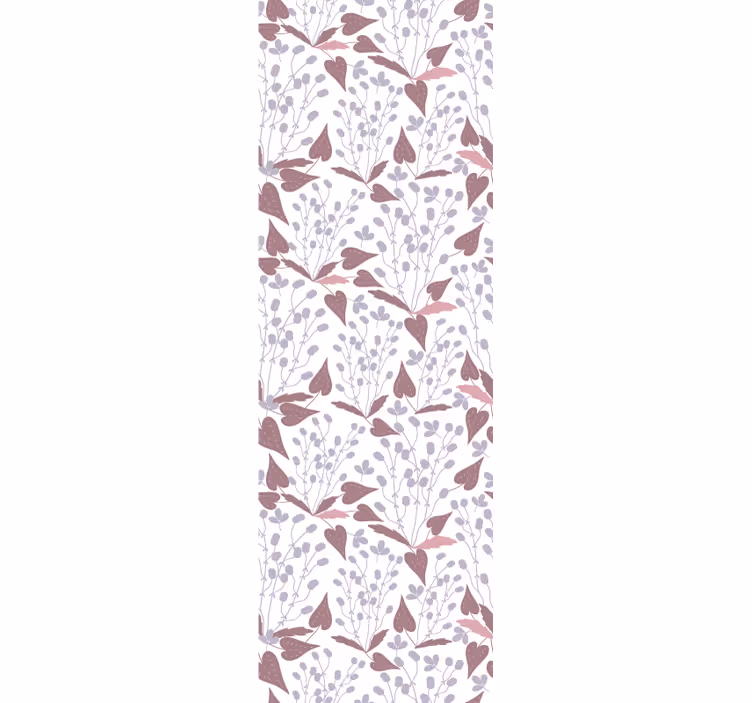Papier peint feuilles motif de coeur délicat - TenStickers