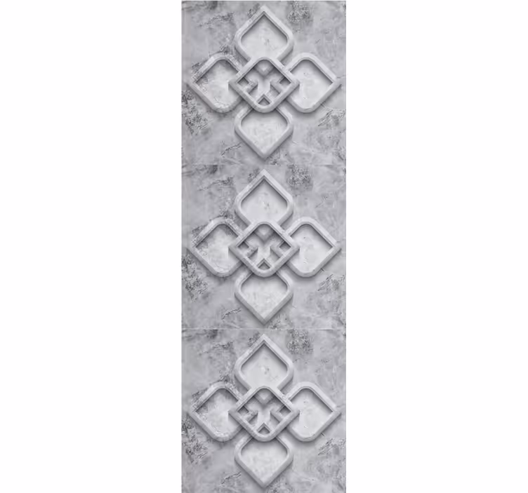 Papier peint imitation pierres motif géométrique élégant - TenStickers
