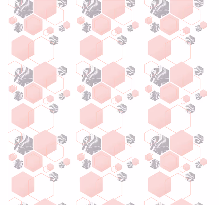 Papier peint géométrique motif alvéolaire - TenStickers