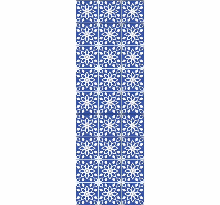 Papier peint carrelage mosaïque azur - TenStickers